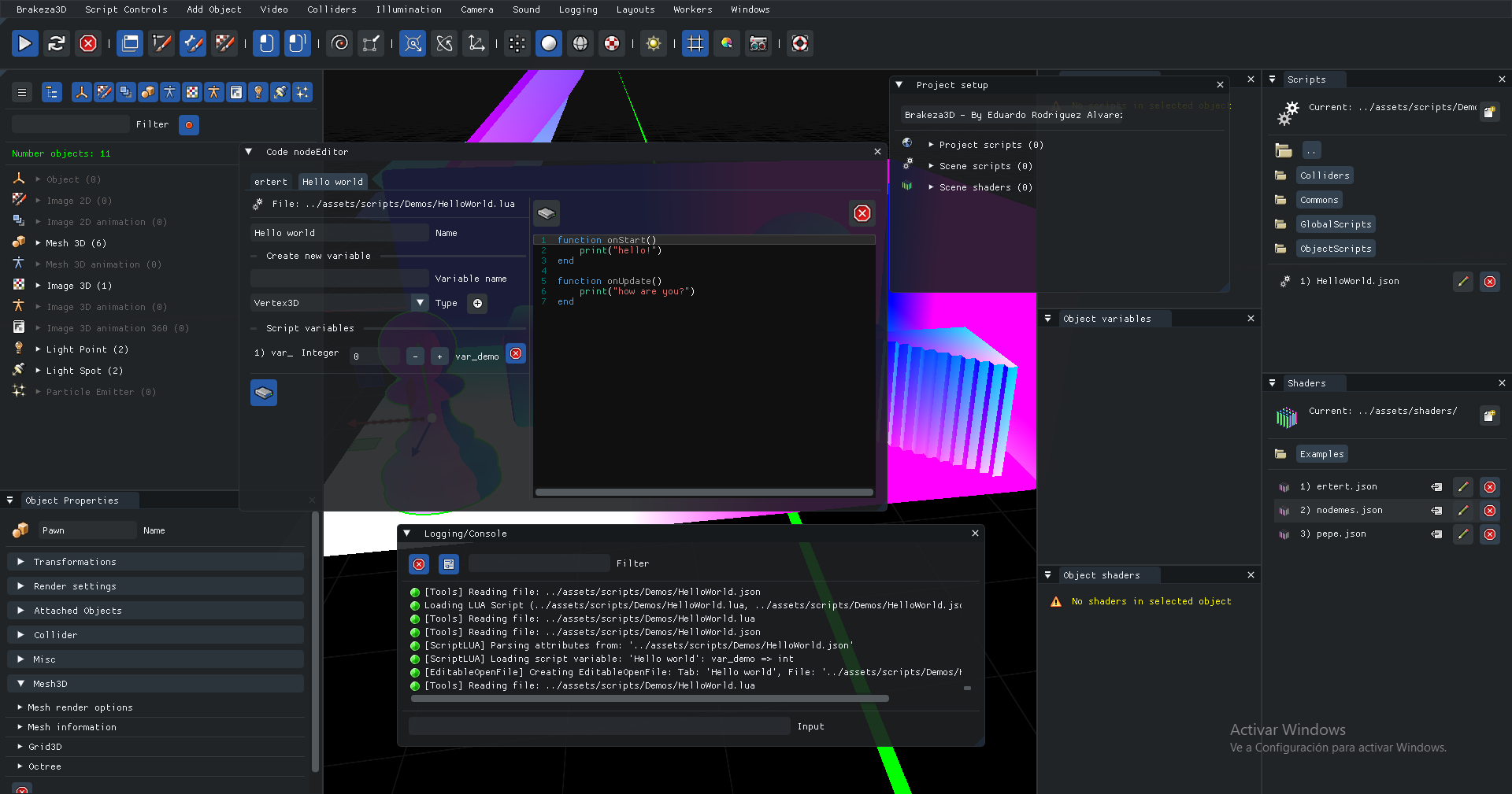 Widgets disposition example #02